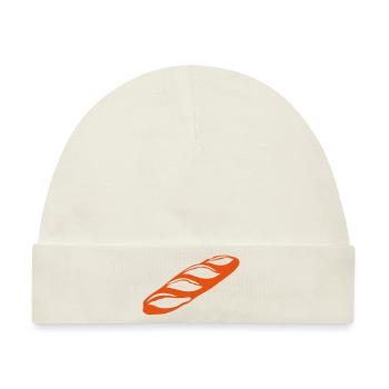 Baguette 1 - Baby Premium Organic Mütze - Naturweiß - Vorne