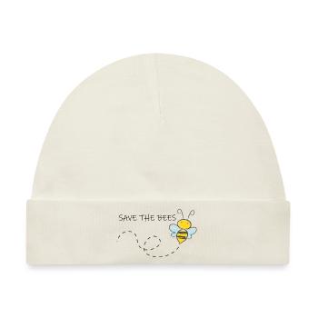 Save the bees umweltschutz bienen schützen - Baby Premium Organic Mütze - Naturweiß - Vorne