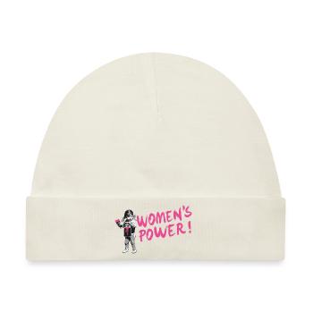 FRAUENPOWER! - Internationaler Frauentag - Baby Premium Organic Mütze - Naturweiß - Vorne
