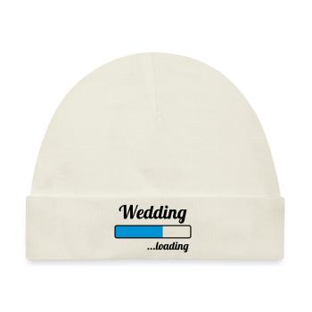 Wedding ...loading - Baby Premium Organic Mütze - Naturweiß - Vorne