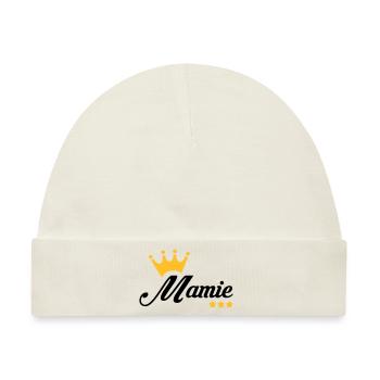 Großmütter / Oma / Mami / Großmutter / Mamy - Baby Premium Organic Mütze - Naturweiß - Vorne