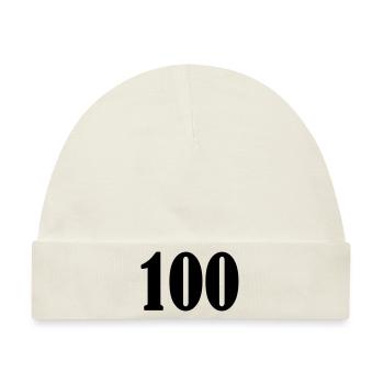 100 - Baby Premium Organic Mütze - Naturweiß - Vorne