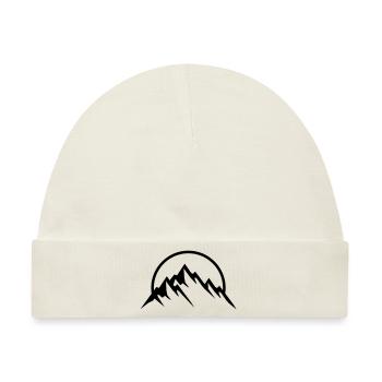 mountains sunshine - Baby Premium Organic Mütze - Naturweiß - Vorne