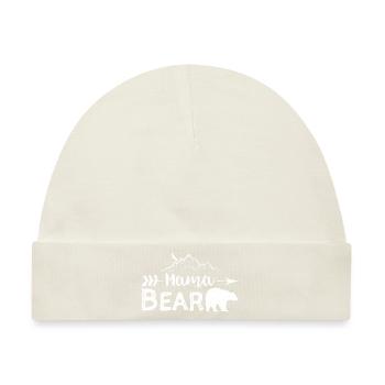 Mama Bear - Mom - Baby Premium Organic Mütze - Naturweiß - Vorne