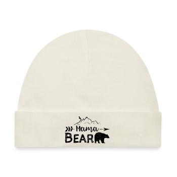 Mama Bear - Mutter - Baby Premium Organic Mütze - Naturweiß - Vorne
