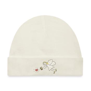 Christkind Weihnachten Engel Herz Flügel - Baby Premium Organic Mütze - Naturweiß - Vorne