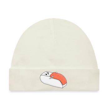 Schlafendes Sushi - Baby Premium Organic Mütze - Naturweiß - Vorne