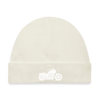 Motorrad - motorbike / Biker - Good old Times - Baby Premium Organic Mütze - Naturweiß - Vorne