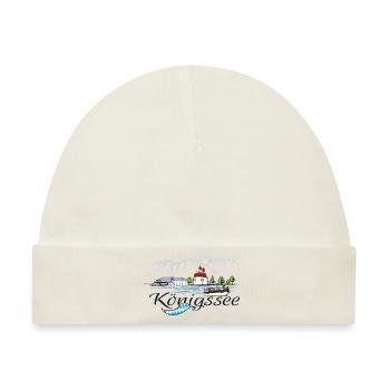 Königssee Halbinsel Hirschau St. Bartholomä - Baby Premium Organic Mütze - Naturweiß - Vorne