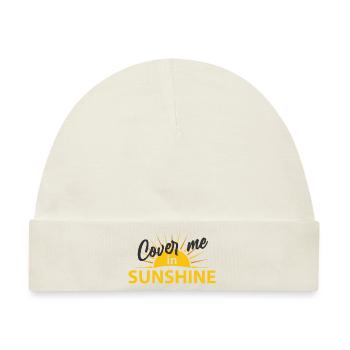 Cover me in Sunshine - Baby Premium Organic Mütze - Naturweiß - Vorne
