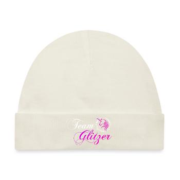Team Glitzer - Baby Premium Organic Mütze - Naturweiß - Vorne
