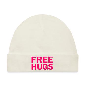 Free hugs - Baby Premium Organic Mütze - Naturweiß - Vorne