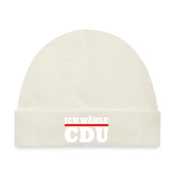 Ich wähle cdu - Baby Premium Organic Mütze - Naturweiß - Vorne