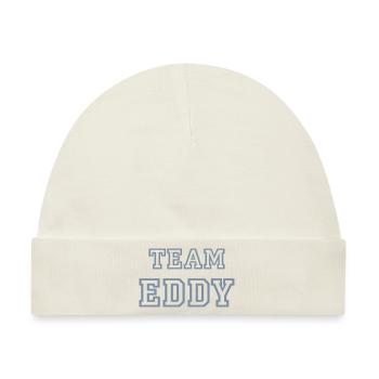 TEAM EDDY Hundename Rüde TeamTrikot - Baby Premium Organic Mütze - Naturweiß - Vorne