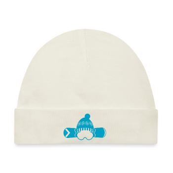 Snowboard Snowboarder - Baby Premium Organic Mütze - Naturweiß - Vorne