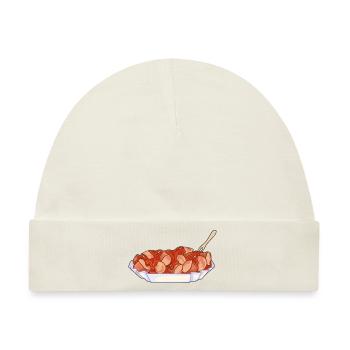Currywurst - Baby Premium Organic Mütze - Naturweiß - Vorne