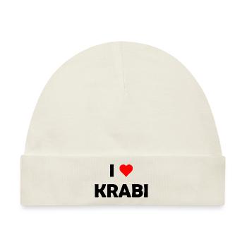 I love Krabi - Thailand - Asien - Asia - Baby Premium Organic Mütze - Naturweiß - Vorne