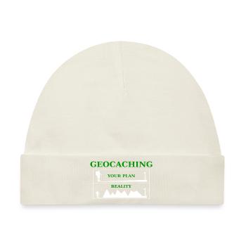 Geocaching - Baby Premium Organic Mütze - Naturweiß - Vorne