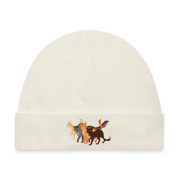 Warrior Cats Feuerstern Firestar Greystripe Katze - Baby Premium Organic Mütze - Naturweiß - Vorne