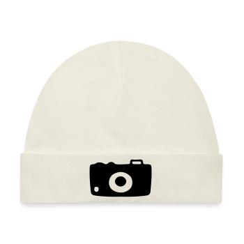 Fotokamera Kamera Fotoapparat Digitalkamera - Baby Premium Organic Mütze - Naturweiß - Vorne