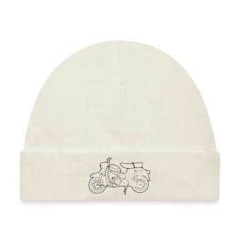 DS50 / Schwalbenfahrer / Ostalgie / Mofa Oldtimer - Baby Premium Organic Mütze - Naturweiß - Vorne