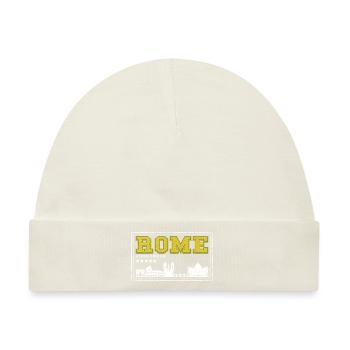 Rom Rome Italien Stadt Skyline Heimat Liebe - Baby Premium Organic Mütze - Naturweiß - Vorne