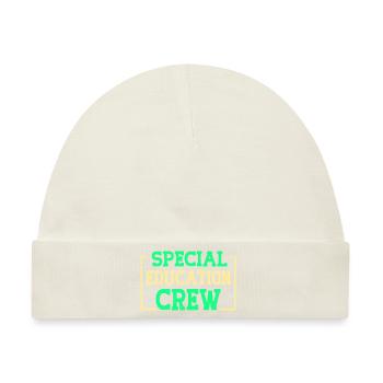 Special education crew - Baby Premium Organic Mütze - Naturweiß - Vorne