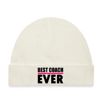 Best coach ever - Baby Premium Organic Mütze - Naturweiß - Vorne