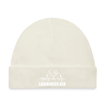Heartbeat Laichinger Alb - Baby Premium Organic Mütze - Naturweiß - Vorne