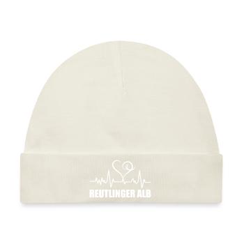 Heartbeat Reutlinger Alb - Baby Premium Organic Mütze - Naturweiß - Vorne