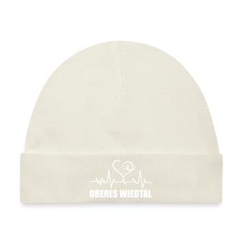 Heartbeat Oberes Wiedtal - Baby Premium Organic Mütze - Naturweiß - Vorne