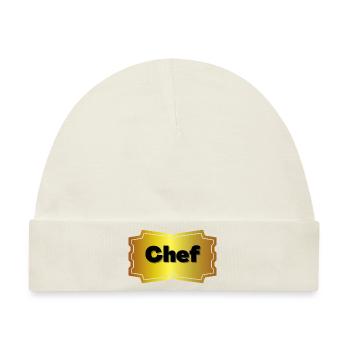 Chef - Baby Premium Organic Mütze - Naturweiß - Vorne