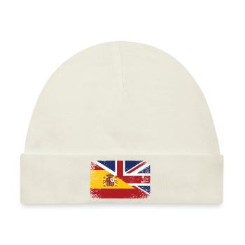 Inglaterra España Bandera Inglesa Gran Bretaña - Baby Premium Organic Mütze - Naturweiß - Vorne