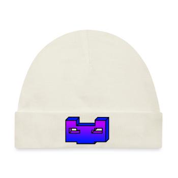 Coole Maske / z.B für Streaming Backgrounds - Baby Premium Organic Mütze - Naturweiß - Vorne