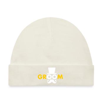 Groom - Baby Premium Organic Mütze - Naturweiß - Vorne