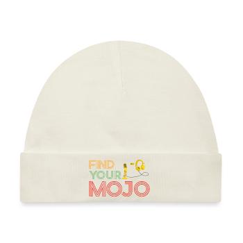 Finden Sie Ihre Mojo Colourful Violet Pink Retro Schriftart - Baby Premium Organic Mütze - Naturweiß - Vorne