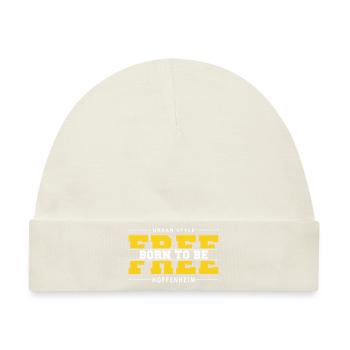 Hoffenheim Meine Stadt Urban Style Born Free - Baby Premium Organic Mütze - Naturweiß - Vorne