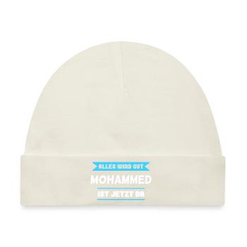 Mohammed Name Design für stolze Mohammeds - Baby Premium Organic Mütze - Naturweiß - Vorne