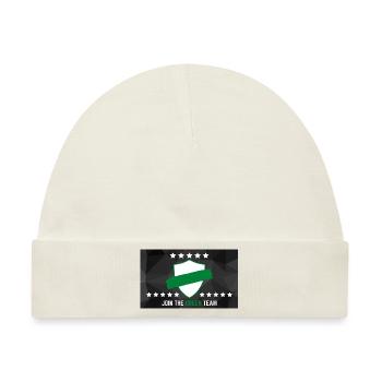 JOIN THE GREEN TEAM - Baby Premium Organic Mütze - Naturweiß - Vorne