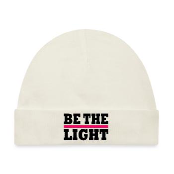 Be the light - Baby Premium Organic Mütze - Naturweiß - Vorne