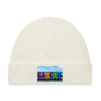 Grüße aus Mexiko . Cancun - Baby Premium Organic Mütze - Naturweiß - Vorne