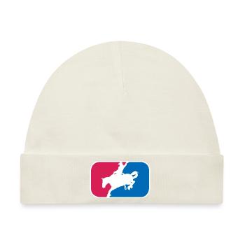 Rodeo Cowboy Reiten Western lustige Geschenk - Baby Premium Organic Mütze - Naturweiß - Vorne