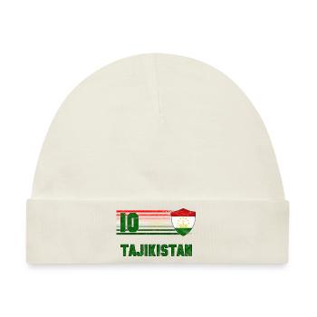 Tadschikistan Fußball Mannschaft - Baby Premium Organic Mütze - Naturweiß - Vorne