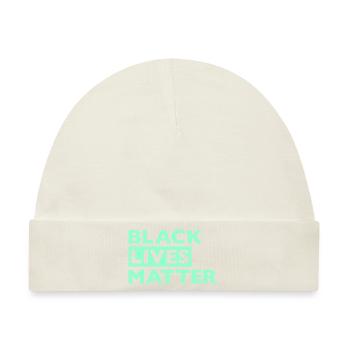 Black Lives Matter Grün - Baby Premium Organic Mütze - Naturweiß - Vorne