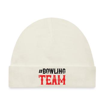 Bowling Team - Baby Premium Organic Mütze - Naturweiß - Vorne