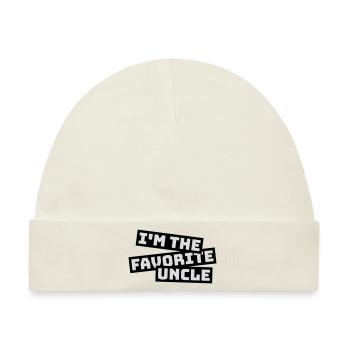 im the favorite uncle - Baby Premium Organic Mütze - Naturweiß - Vorne