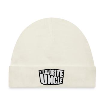 im the favorite uncle - Baby Premium Organic Mütze - Naturweiß - Vorne