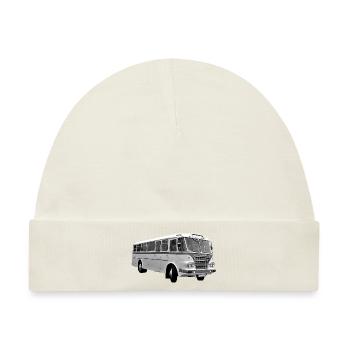 Ikarus 630 Bus Ungarn Ostalgie Oldtimer - Baby Premium Organic Mütze - Naturweiß - Vorne