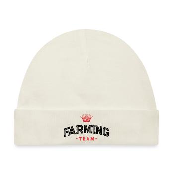 Farming Team - Baby Premium Organic Mütze - Naturweiß - Vorne