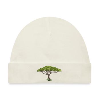 Safari Zoo Animal Safari Zoo - Baby Premium Organic Mütze - Naturweiß - Vorne